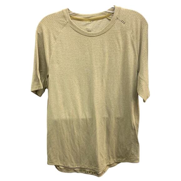 Lululemon Drysense Training Short Sleeve Shirt‎ Heathered Bronze Green SZ M - Picture 2 of 4